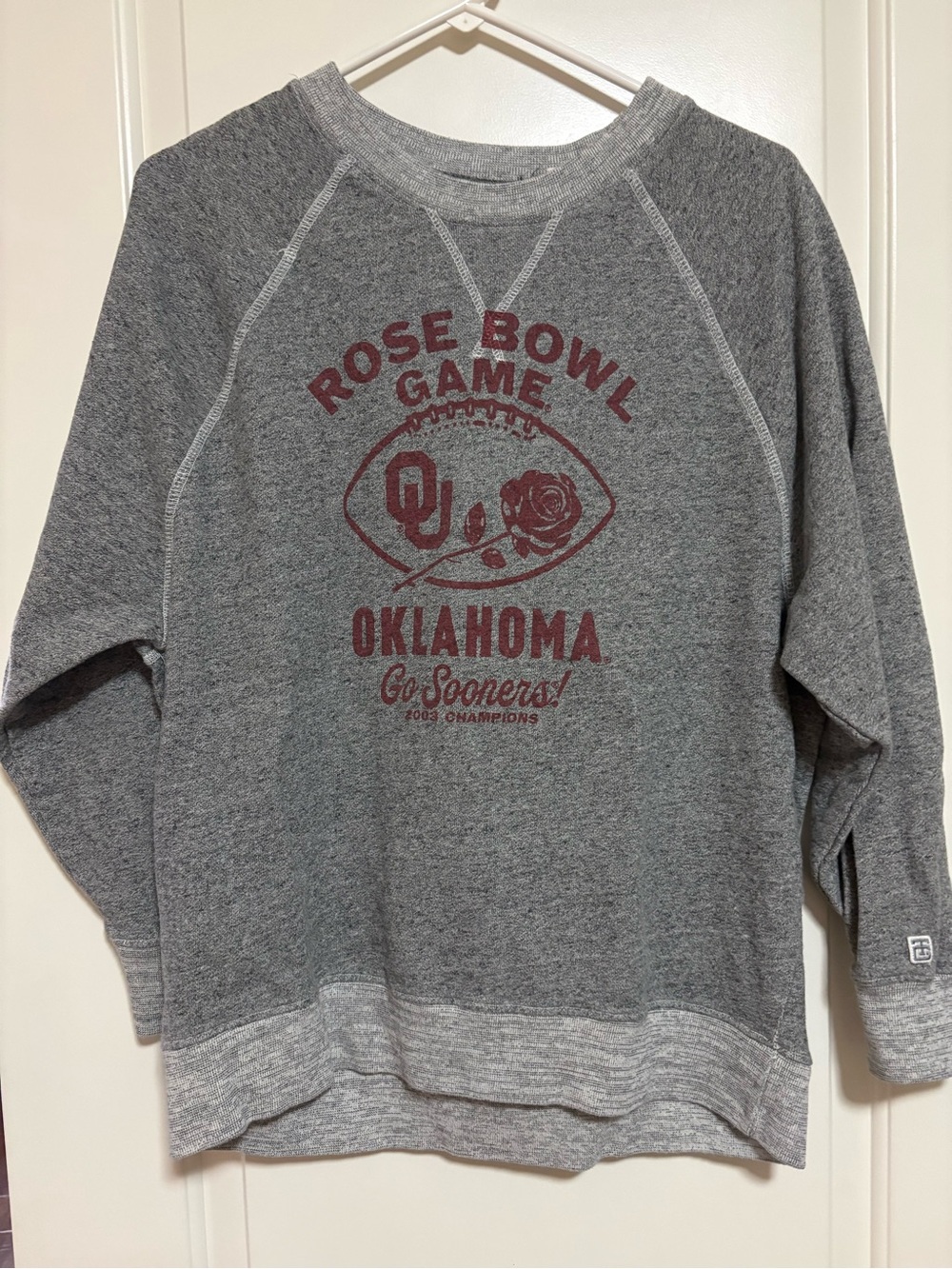🏈🌹Oklahoma Sooners Women’s S Sweatshirt. 2003 Rose Bowl - BOOMER SOONER! 🌹🏈